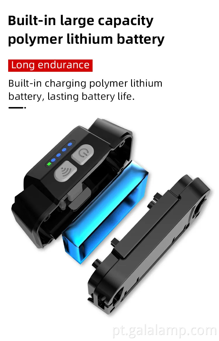 Farol de LED ultra-brilhantes com conveniente porta de carregamento tipo C